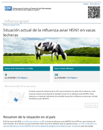 Situacin actual de la influenza aviar H5N1 en vacas lecheras