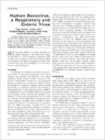 Human Bocavirus a Respiratory and Enteric Virus