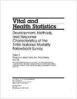 Development Methods and Response Characteristics of the 1986 National Mortality Follow back Survey