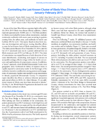 Controlling the Last Known Cluster of Ebola Virus Disease  Liberia JanuaryFebruary 2015