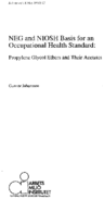 NEG and NIOSH Basis for an Occupational Health Standard Propylene Glycol Ethers and Their Acetates