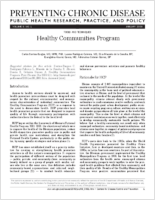 Healthy Communities Program