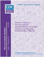 Dietary Intake of Macronutrients Micronutrients and Other Dietary Constituents United States 198894