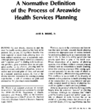 A normative definition of the process of areawide health services planning