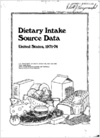 Dietary Intake Source Data United States 197174