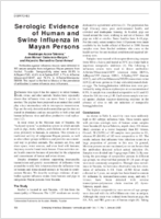 Serologic Evidence of Human and Swine Influenza in Mayan Persons
