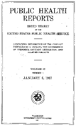 Public Health Reports  v 32 no 1  cover