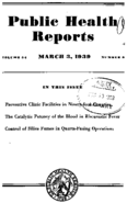 Public Health Reports  v 54 no 9  cover