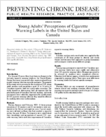 Young Adults Perceptions of Cigarette Warning Labels in the United States and Canada