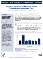 Emergency Department Visit Rates by Selected Characteristics United States 2021