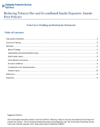 Reducing Tobacco Use and Secondhand Smoke Exposure SmokeFree Policies