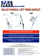 FACE Flash Solar Panels Lift Them Safely