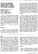 Validation of maternally reported birth weights among 46637 Tennessee WIC program participants