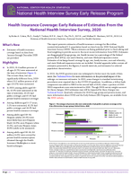 Health Insurance Coverage Early Release of Estimates from the National Health Interview Survey 2020