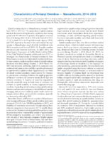 Characteristics of Fentanyl Overdose  Massachusetts 20142016