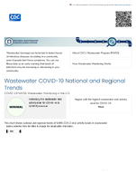 Wastewater COVID19 National and Regional Trends  COVID19 NWSS Wastewater Monitoring in the US