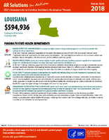 CDCs Investments to Combat Antibiotic Resistance Threats Louisiana Fiscal Year 2018