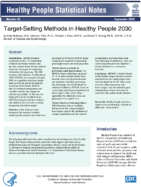 Targetsetting methods in Healthy People 2030