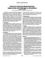 Electronic laboratorybased reporting opportunities and challenges for surveillance
