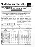 Morbidity and Mortality Weekly Report Vol 10 No 35 for Release September 8 1961