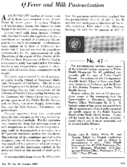 Q fever and milk pasteurization