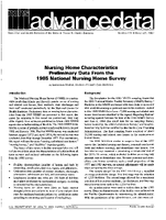 Characteristics of Registered Nurses in Nursing Homes Preliminary Data From the 1985 National Nursing Home Survey