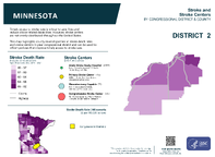 MN Congressional District 02 Stroke and Stroke Centers Map 118th Congress