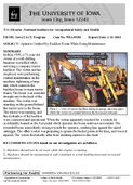 Operator Crushed By Backhoe Boom While Doing Maintenance