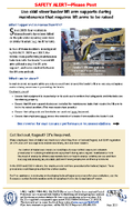 FACE Facts Use SkidSteer Loader Lift Arm Supports During Maintenance That Requires Lift Arms to Be Raised