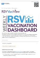 Weekly Respiratory Syncytial Virus RSV Vaccination Dashboard  RSVVaxView