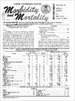 Morbidity and Mortality Weekly Report Vol 23 No 42 week ending October 19 1974