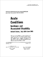 Acute conditions incidence and associated disability United States July 1964June 1965