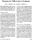 Changing sex differentials in leukemia