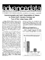 Sociodemographic and Health Characteristics of Persons by Private Health Insurance Coverage and Type of Plan United States 1975