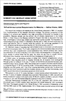 MMWR Morbidity and Mortality Weekly Report February 19 1982  Vol 31  No 6