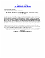 MultiState Foodborne Hepatitis A Outbreak  Tennessee Georgia September 2003 Friday September 26 2003 2115 EDT 0915 PM EDT