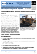Operator killed when bulldozer slides off logging road