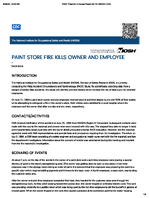 Paint Store Fire Kills Owner and Employee FACE 8416