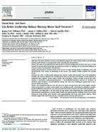 Can Better Leadership Reduce Nursing Home Staff Turnover