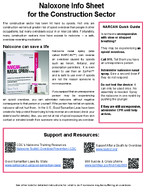 Naloxone Info Sheet for the Construction Sector