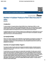 Worker in Rubber Products Plant Electrocuted in Ohio FACE 8539