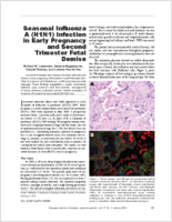 Seasonal Influenza A H1N1 Infection in Early Pregnancy and Second Trimester Fetal Demise