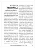 Household Transmission of Gastroenteritis