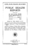 Public Health Reports  v 48 no 23  cover