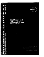 Blood pressure levels of persons 674 years United States 19711974
