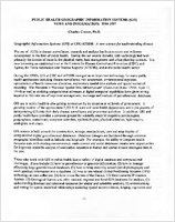 Public Health Geographic Information Systems GIS News and Information 19941997