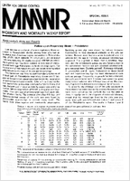 MMWR Morbidity and Mortality Weekly Report January 18 1977  Vol 26  No 2 Special Issue