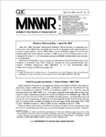 MMWR Morbidity and Mortality Weekly Report Vol 47 No 15 April 24 1998