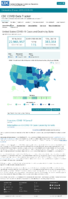 United States COVID19 cases and deaths by state reported to the CDC since January 22 2020 COVID19 death rate in the US reported to the CDC by stateterritory deaths per 100000 January 14 2021