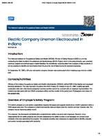 Electric Company Lineman Electrocuted in Indiana FACE 8603
